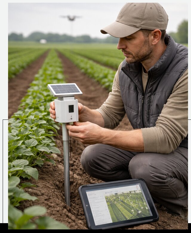 IoT мониторинг сельскохозяйственных полей и контроля в Москве