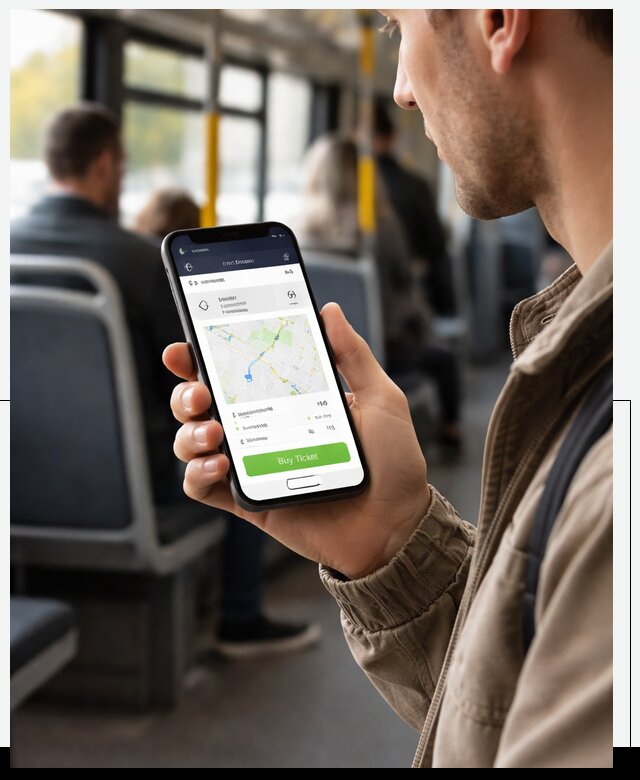 Мобильное приложение для пассажиров в Москве от 612000 р.|КОДЕРМск